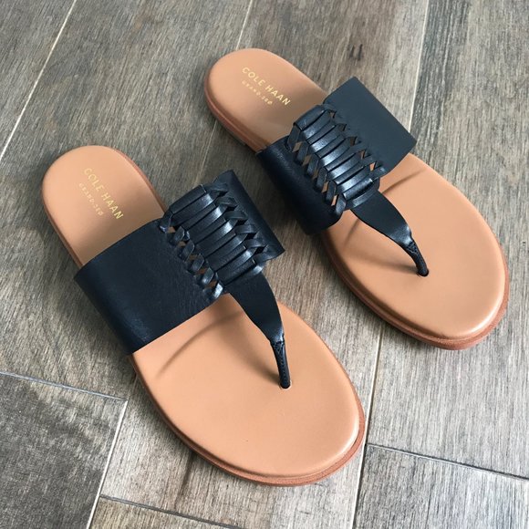 Cole Haan Sandals - Black and Tan - Women's Size 7.5 - Picture 10 of 13